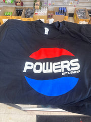 Powers Bmx Soda t shirt Black