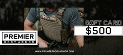 body armor gift card for $500