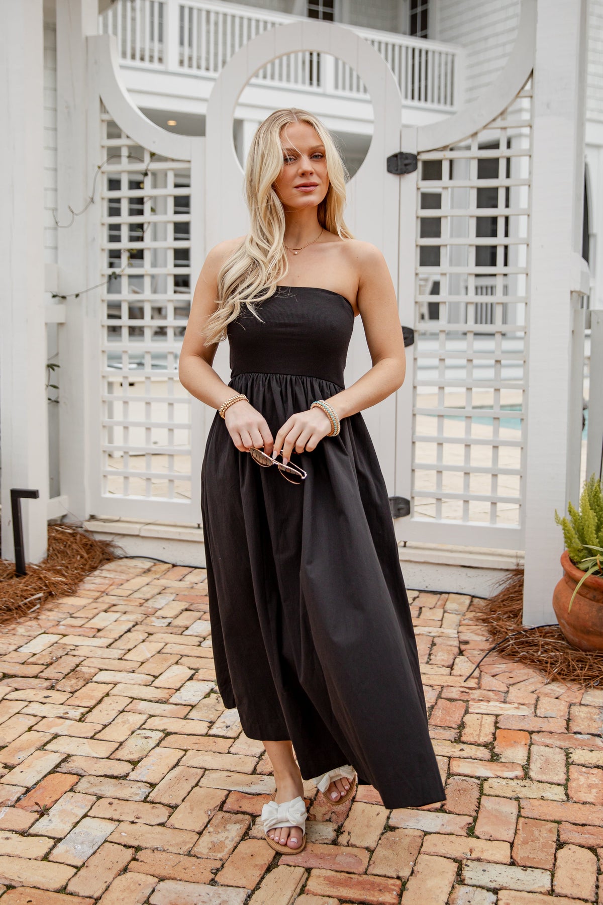 Chateau Days Strapless Maxi Dress
