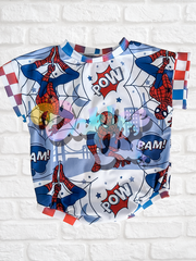 Spid3rman Tee Romper w Snaps