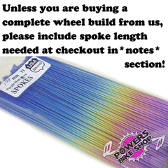 Titanium Spokes pack of 56 - POWERS BMX